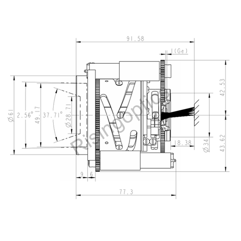 Зум-объектив 18–275 мм F/5,5 MWIR для 640X512–15 мкм