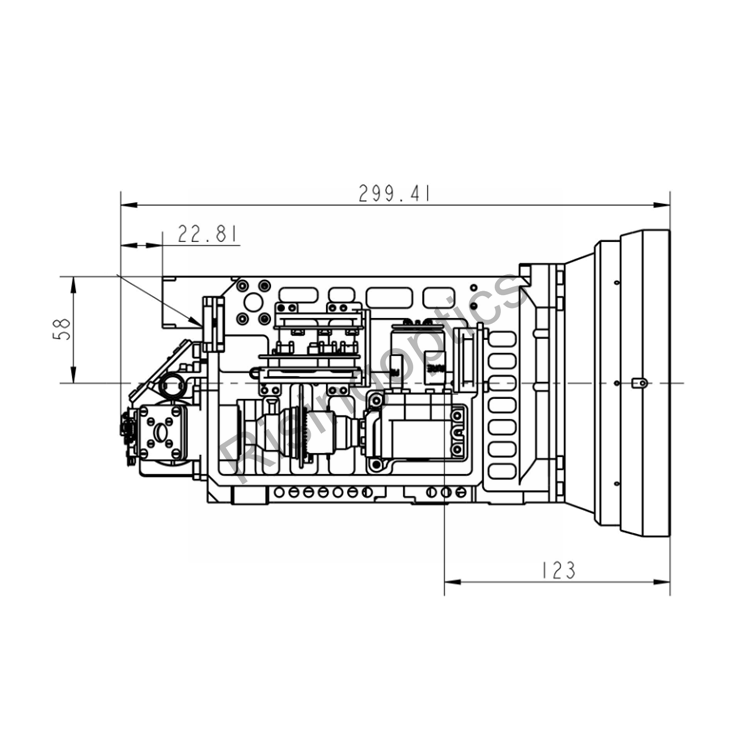 25–600 мм F/4,0 MWIR-охлаждаемый зум-объектив с постоянным зумом для 640X512,15 мкм