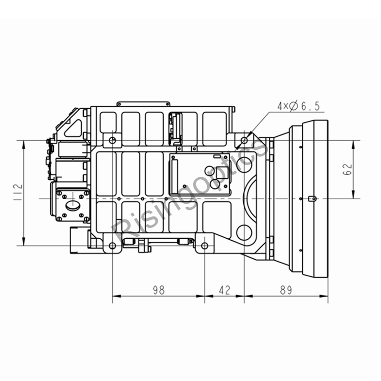 25–600 мм F/4,0 MWIR-охлаждаемый зум-объектив с постоянным зумом для 640X512,15 мкм