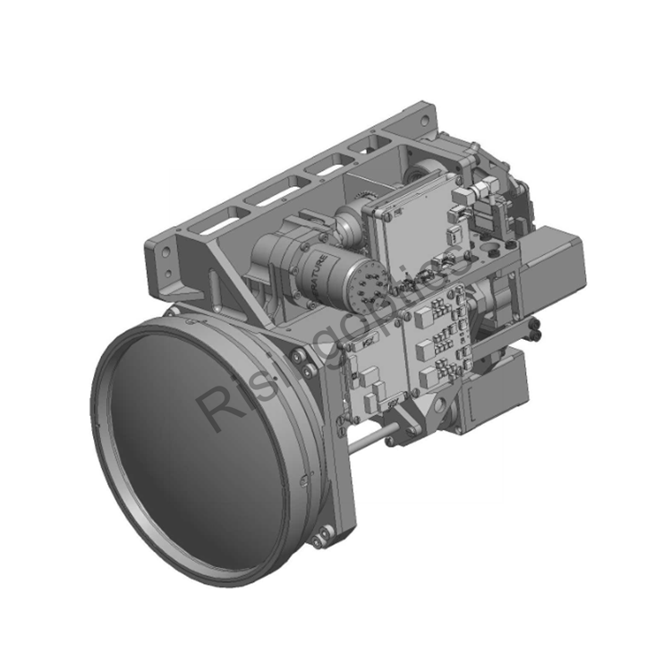 Объектив непрерывного масштабирования с охлаждением 22,5–700 мм F/5,5 MWIR для 640x512, 15 мкм