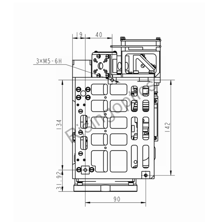 Непрерывный зум-объектив с охлаждением 22–450 мм F/5,5 MWIR для 640x512,15 мкм