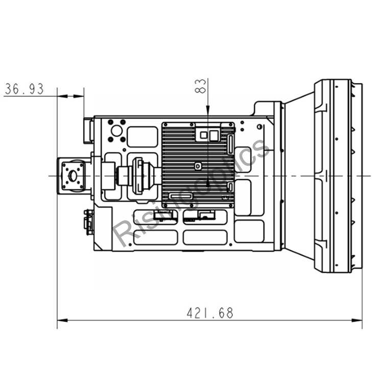 Непрерывный зум-объектив с охлаждением 40–1000 мм F/5,5 MWIR для 1280x1024–10 мкм