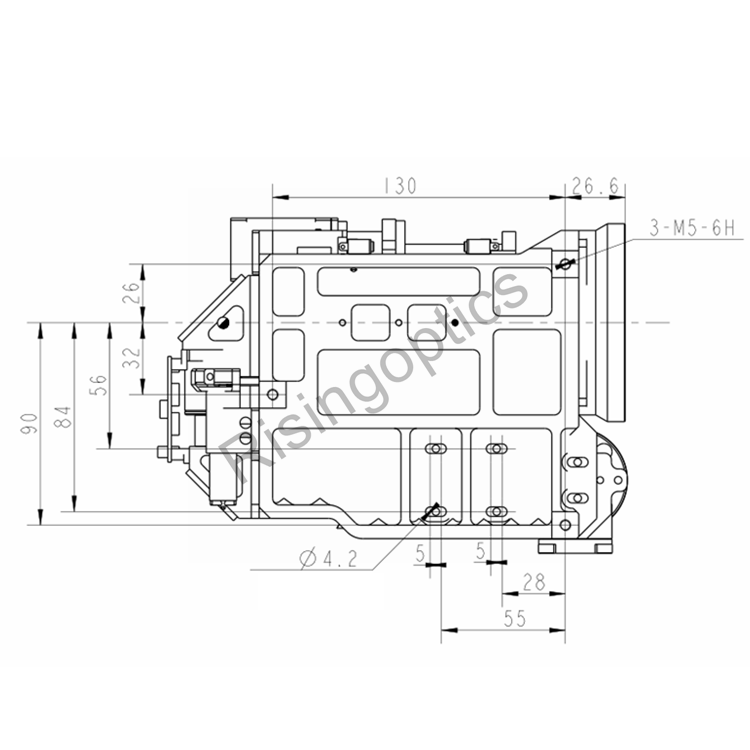 Зум-объектив 15–300 мм F/4,0 MWIR с охлаждением для 640x512–15 мкм