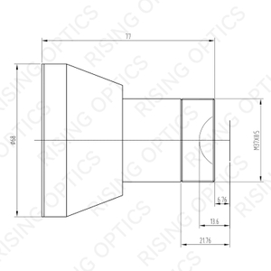 Фиксированный объектив 50 мм F/1,4 SWIR для 640x480-25 мкм