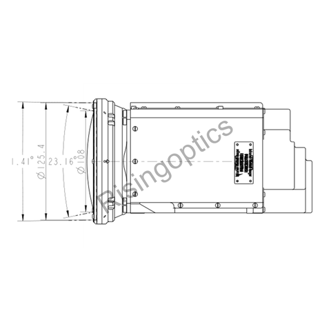 Зум-объектив 30–500 мм F4.0 MWIR с охлаждением для 640x512–15 мкм