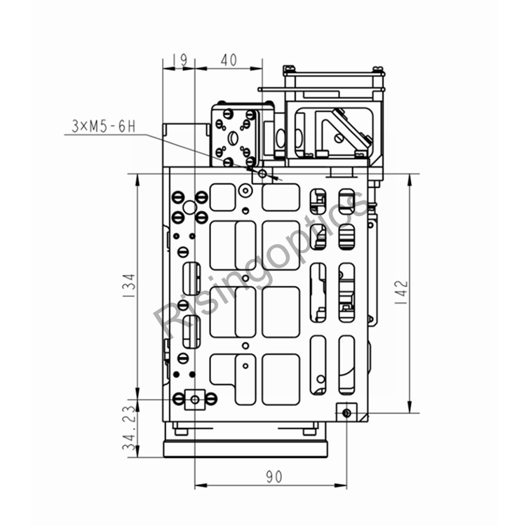 Зум-объектив 30–460 мм F/5,5 MWIR с охлаждением для 640x512–15 мкм