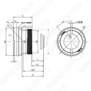 FL9.1 мм F1.2 LWIR Athermal Lens для 640x512-12UM