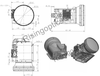 Непрерывный зум-объектив с охлаждением 40–1000 мм F/5,5 MWIR для 1280x1024–10 мкм