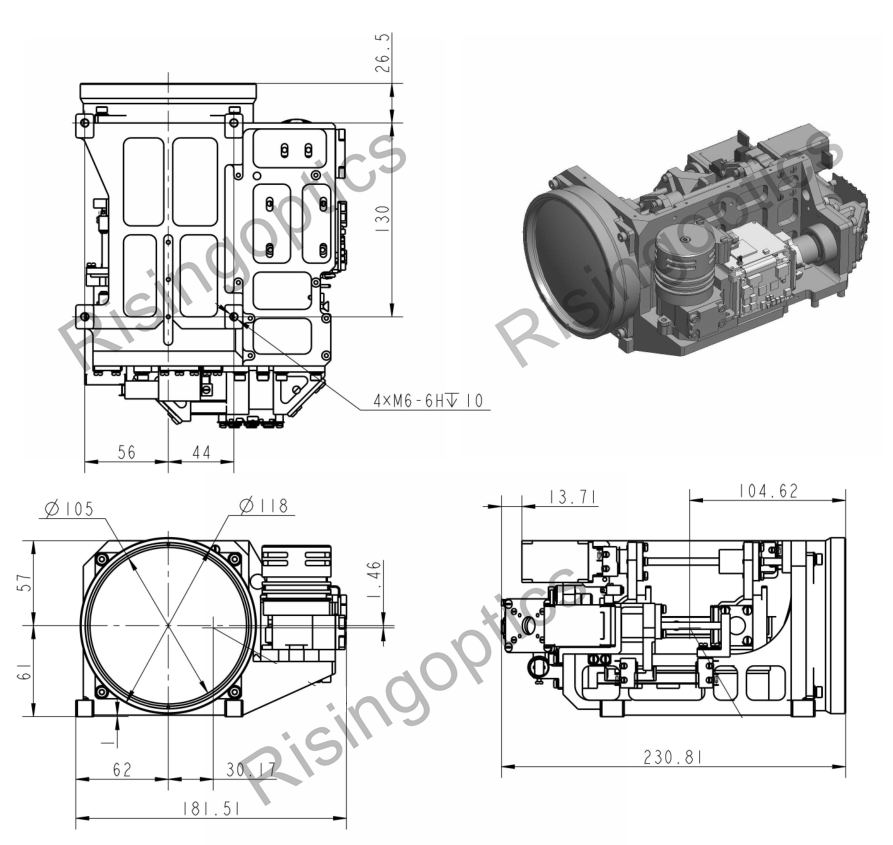 Зум-объектив 20–420 мм F/4,0 MWIR для 640x512–15 мкм