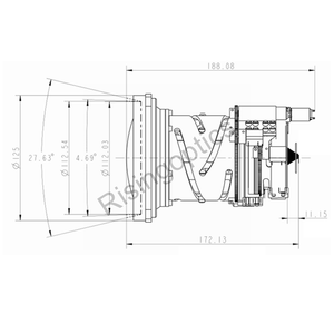 12,5-50 мм f/0,8-1,0 LWIR Неотъемный непрерывный зум