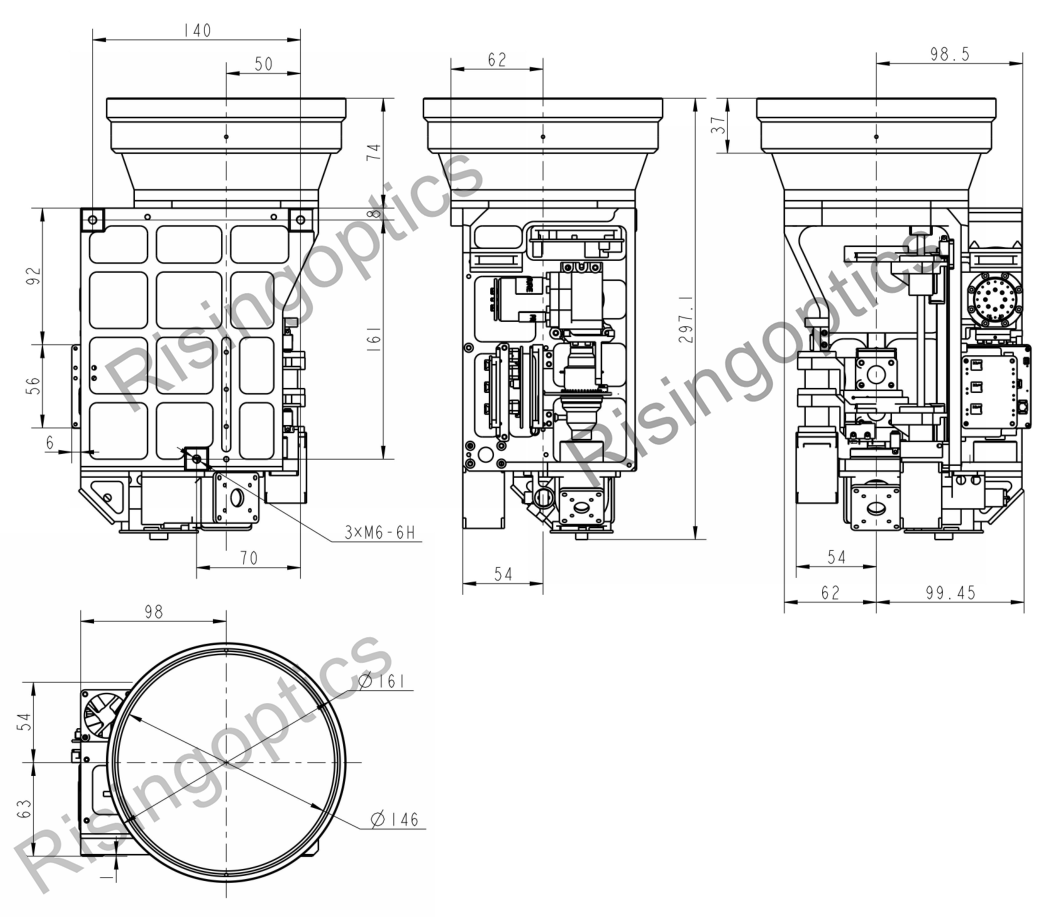 32–800 мм F/5,5 MWIR охлаждаемый зум-объектив с постоянным зумом для 640x512–15 мкм