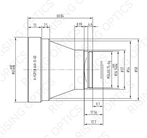 FL 52 мм F1.0 LWIR Athermal Lens для 640x512-12UM