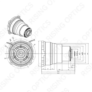 FL 75 мм F1.0 LWIR Athermal Zns Znse Sulfur Lens для детектора 640x512-17UM