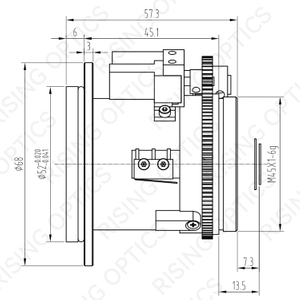 Моторизованный объектив FL 25 мм F1.0 LWIR для 640x480-17 мкм и 384x288-17 мкм