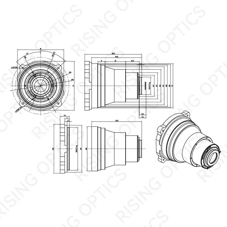 Атермический объектив FL 75mm F/1.0 LWIR для 640x480-17um