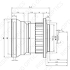 Объектив 70 мм F/2,0 MWIR с ручной фокусировкой для 640x512-15 мкм