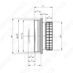 19 мм F1.1 Lwir Lens для 640x512-17UM