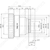 Объектив с ручной фокусировкой 35 мм/1,0 LWIR для 640X480-17um