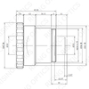 Объектив 7,5 мм F/1,0 LWIR с ручным управлением для 640x480-17 мкм и 384x288-17 мкм