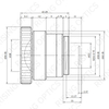 Объектив с ручной фокусировкой FL15mm F1.0 LWIR для детектора 17 мкм