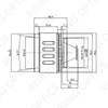 Длинноволновый тепловизионный прицел FL 35 мм F/1,0 для 640x512-12um