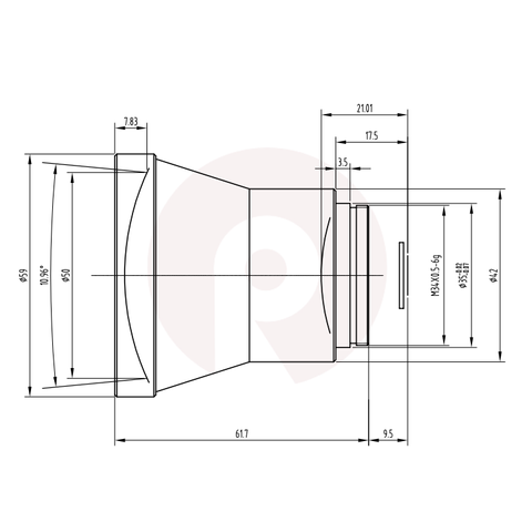 FL50MM F1.0 Инфракрасная апермальная линза для 640x480-12um