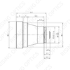 Атермализованная инфракрасная линза FL50mm F1.0 для детектора 640x480-17um с DLC-покрытием